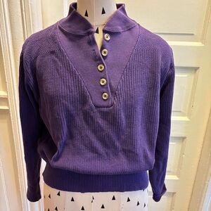 Vintage 90s LL Bean 
Freeport, Maine
Made in USA 🇺🇸 
3/4 Button Up sweater